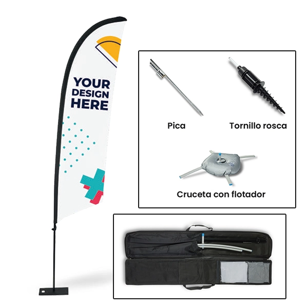 fly banner o bandera para playa en vigo