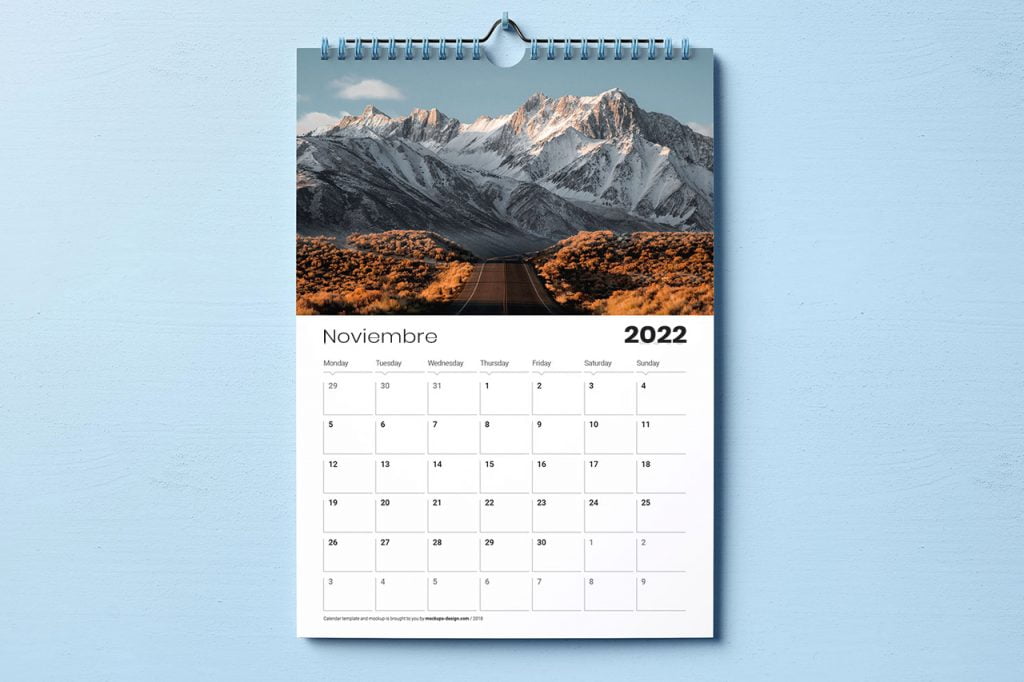 calendarios de pared 2022